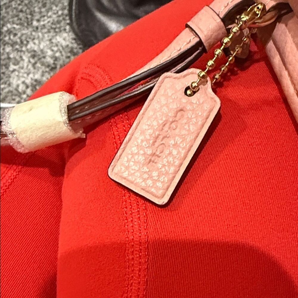 Coach Blush Pink Leather Wristlet new with care cards wallet designer bag coin - Picture 5 of 9